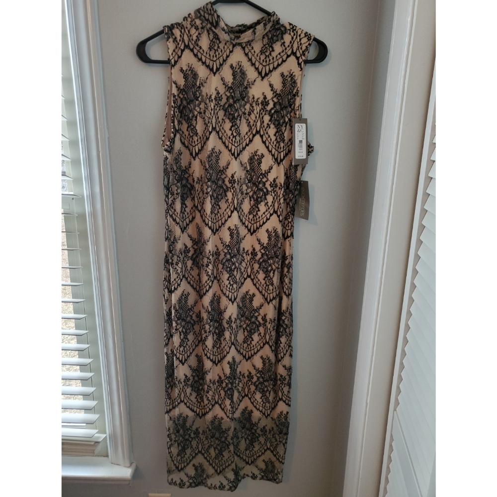 Eva Mendez Long Sleeveless Dress